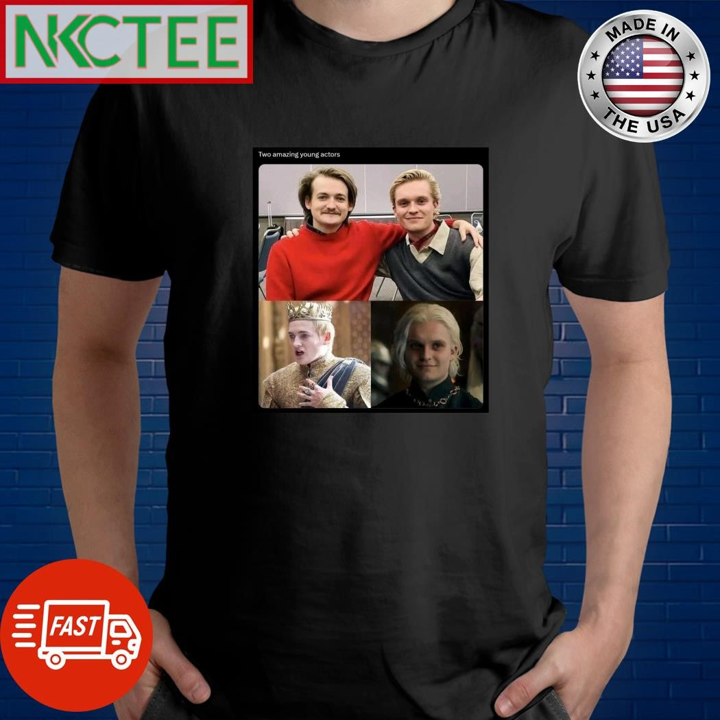 House Of Dragons Game Of Thrones Two amazing young actors Jack Gleeson Tom Glynn-Carney shirt