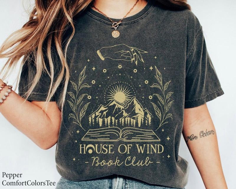 House Of Wind Book Club T-Shirt Nerd Shirt Great Gift Ideas Men Women Book Lover Hoodie, Sweatshirt | PureTeeCo.com