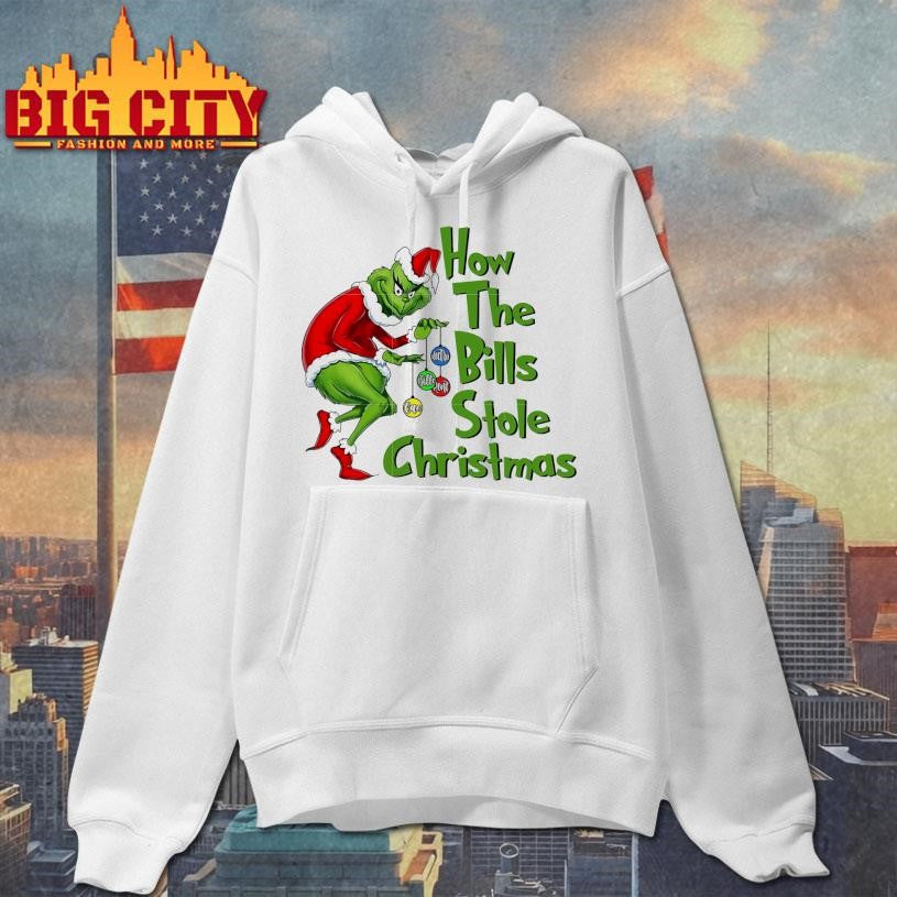 Official How the bills stole christmas grinch Shirt