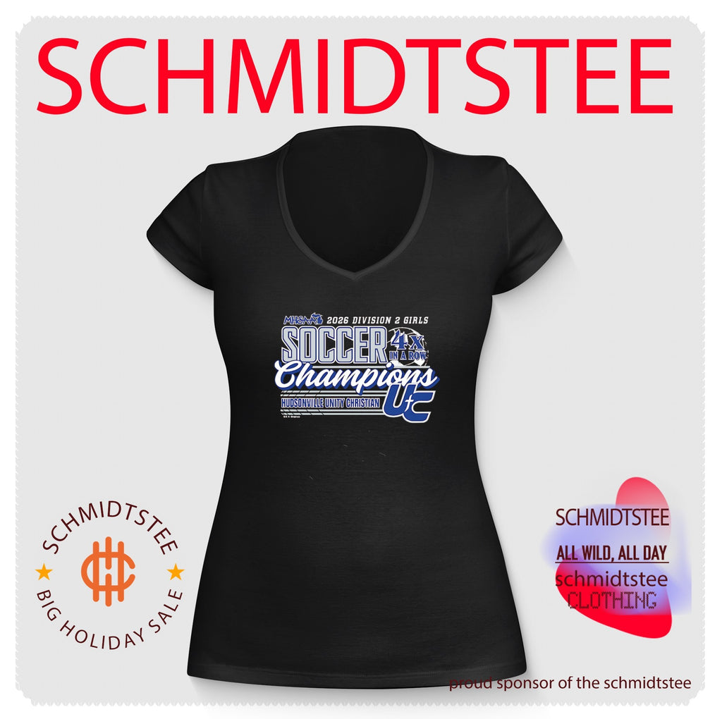 Hudsonville Unity Christian 2026 MHSAA Girls Soccer D2 4x in a Row Champions shirt