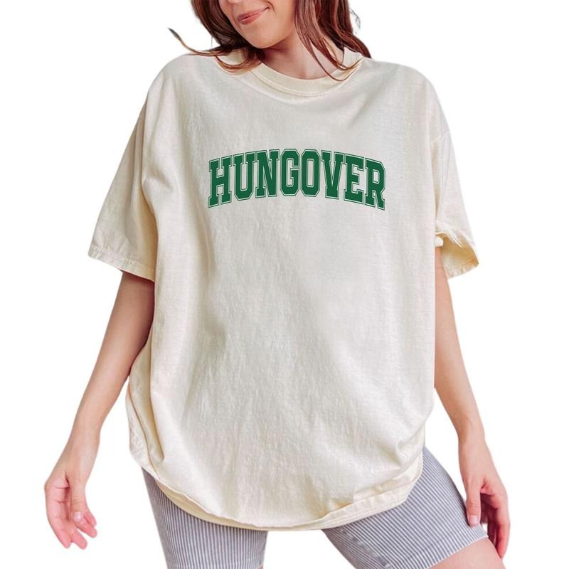 Hungover Shirt, Day Drinking Graphic Printed Tee, This Is My Hangover Unhinged Shirt, Adult Humor T-shirt, Cute Bestie...