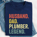Husband Dad Plumber Legend T-shirt, Plumber Gift, Plumbing Tee, Dad Father's Day Gift, Plumbing Shirt, Husband Plumber...