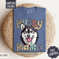 Husky Mama Comfort Colors, Dog Mom Tee, Cute Mama Women's Tshirt Hoodie, Sweatshirt | PureTeeCo.com