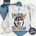 Husky Mama Sweatshirt, Mama Women's Crewneck, Cute Dog Mom Women's Sweatshirt T-Shirts, Hoodie | PureTeeCo.com