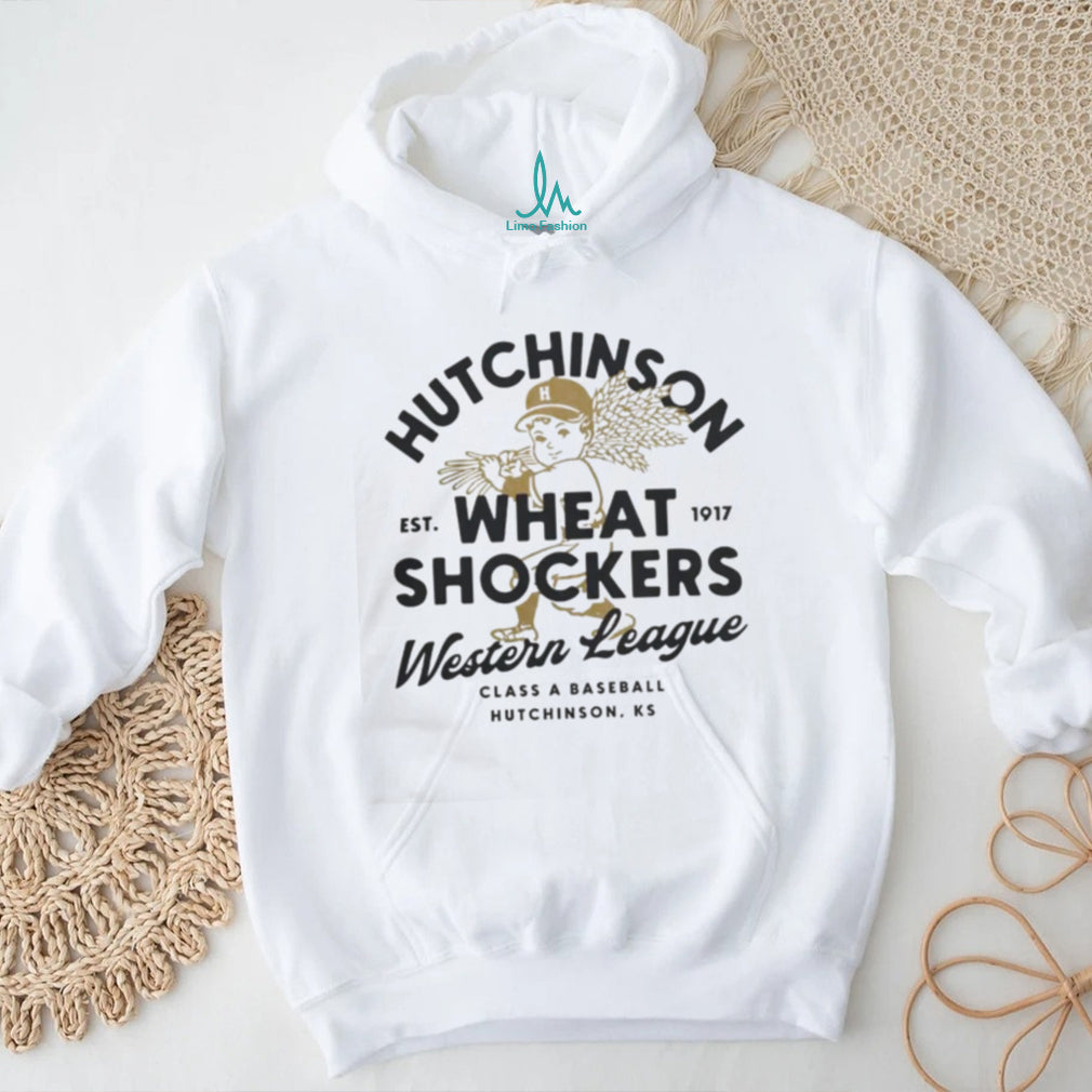 Hutchinson Wheat Shockers Kansas Vintage Defunct Baseball Teams T Shirt