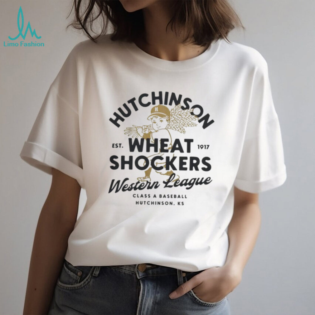 Hutchinson Wheat Shockers Kansas Vintage Defunct Baseball Teams T Shirt