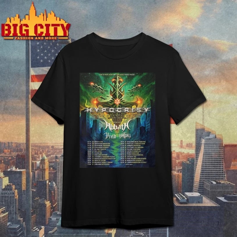 Hypocrisy Mass Hallucination Tour 2026 shirt