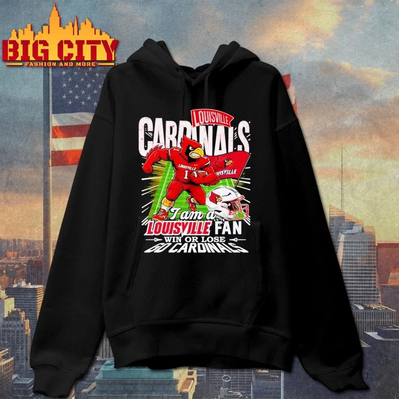 I Am A Louisville Cardinals Fans Win or Lose 2025 Vintage Shirt