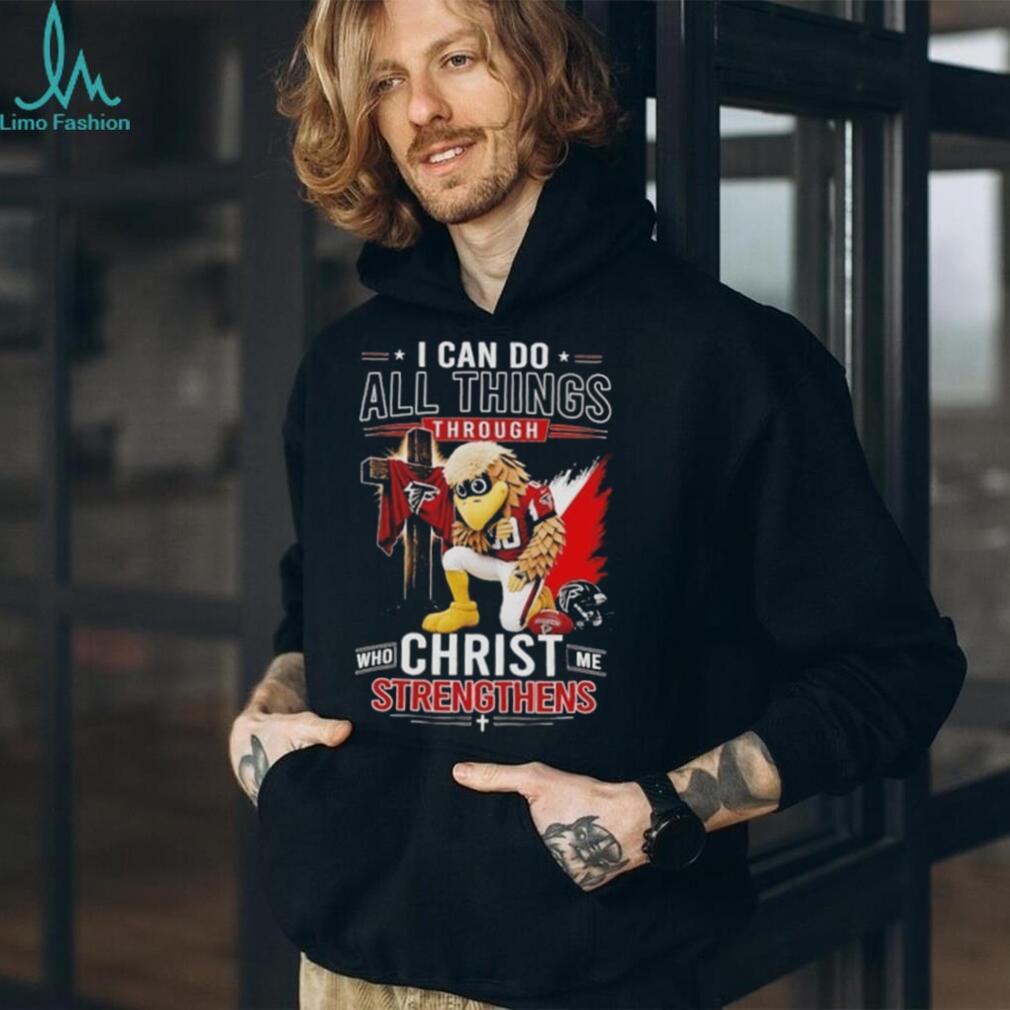 I Can Do All Things Through Christ Who Strengthens Me Atlanta Falcons Mascot T Shirt