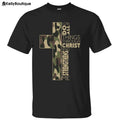I Can Do All Things Through Christ Who Strengthens Me Camo Christian Philippians Cross Graphic Printed Unisex Classic...