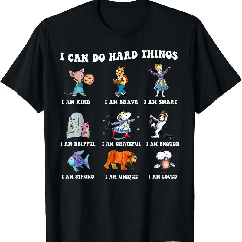 I Can Do Hard Things Teacher Back to School Children's Book T-Shirt Hoodie, Sweatshirt | PureTeeCo.com