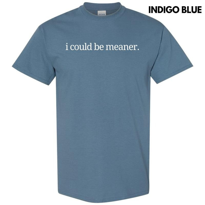 I Could Be Meaner Gildan Short Sleeve T-Shirt 'NLB' Hoodie, Sweatshirt | PureTeeCo.com