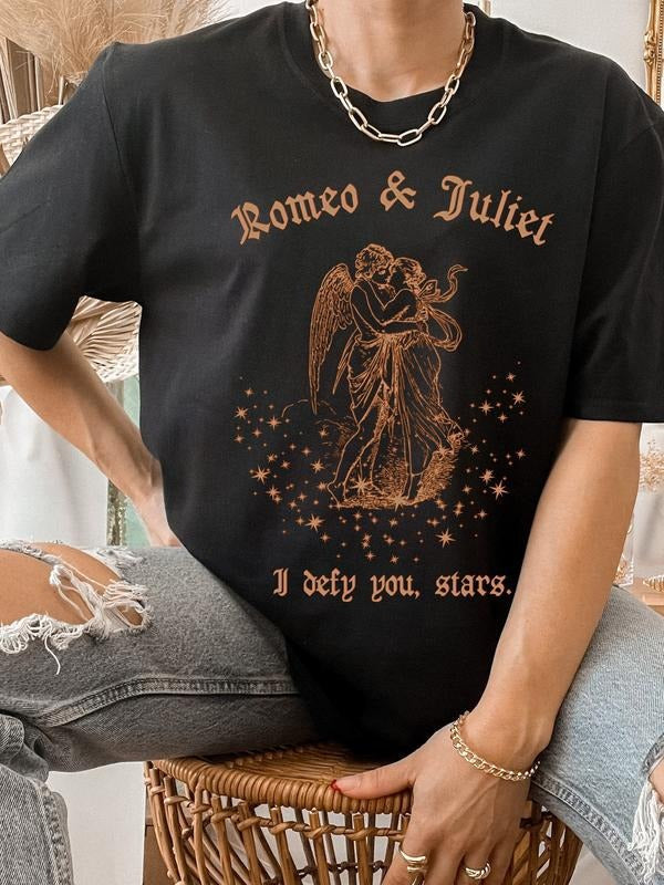 I Defy You Stars, Romeo and Juliet Shirt, Shakespeare Shirt, Shakespeare Gifts, Poet Shirt, Shakespeare Quote T Shirt,...