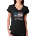 I Don't Kneel American Pride Women's V-Neck T-Shirt Hoodie, Sweatshirt | PureTeeCo.com