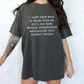 I Don't Know What's Wrong With Me Comfort Colors Shirt, Adult Humor T-shirt, Funny Saying Graphic Tee, Mental Health...