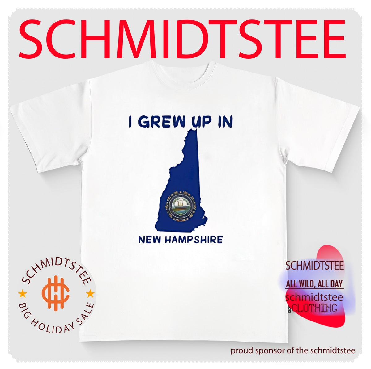 I Grew Up in New Hampshire State Pride Hometown shirt