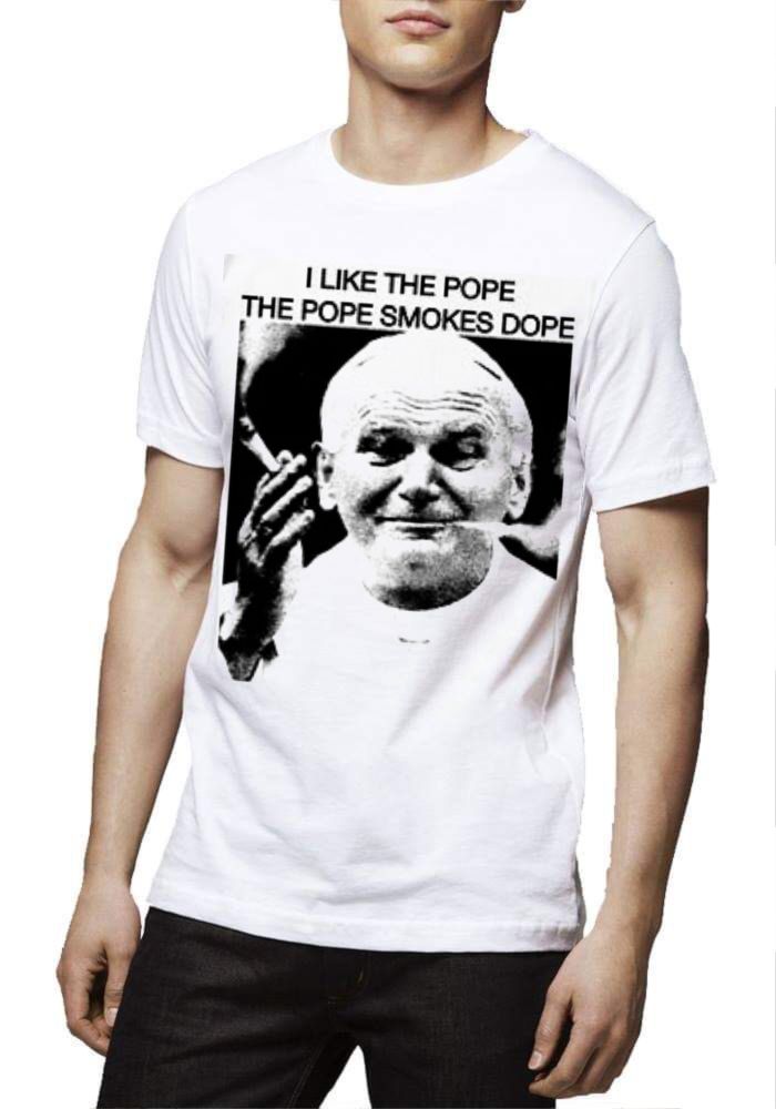 I Like The Pope The Pope Smokes Dope T-Shirt Hoodie, Sweatshirt | PureTeeCo.com