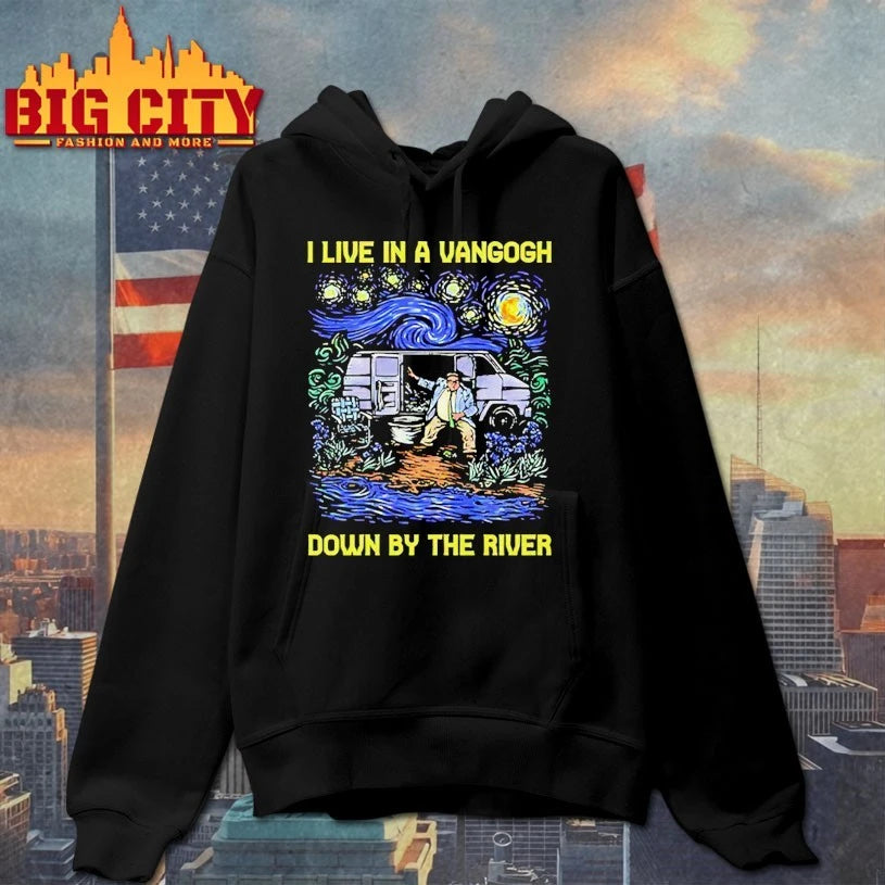 I Live In A Van Gogh Down By The River shirt