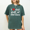I Love Gulf of Mexico Comfort Colors Shirt, Retro Sunset Gulf of Forever Unisex Graphic Tee, Map Lover Apparel Gift...