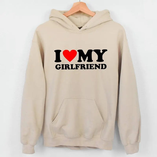 I Love My Girlfriend Valentines Day Hoodie, Mens I Love My Girlfriend Hoodie, I Love My Hot Girlfriend , Gift Joke Birthday Valentines Day