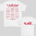 I Love You in The NoteBook Quotes Sweatshirt T- Shirt | Book Lover Graphic Tee | Booktok Accessories | Bookish Era...