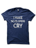 I Make Developer Cry Navy Blue T-Shirt Hoodie, Sweatshirt | PureTeeCo.com