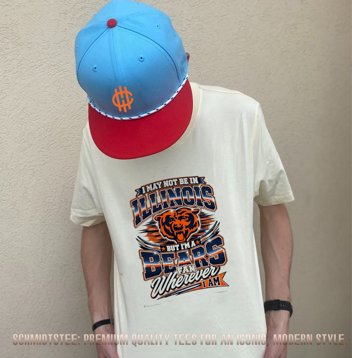 I May Not Be in Illinois but I’m a Bears Fan Wherever I Am shirt