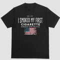 I SMOKED MY FIRST CIGARETTE STRESSIN OVER POLITICS, Short sleeve shirt Hoodie, Sweatshirt | PureTeeCo.com