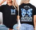 I Wear Blue For Autism Awareness T-shirt, Autism Month Shir Hoodie, Sweatshirt | PureTeeCo.com