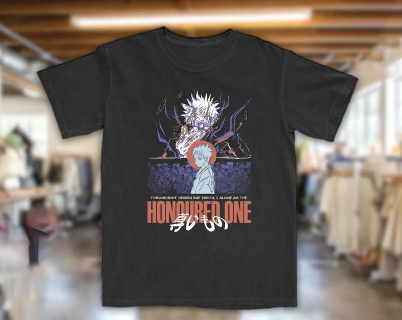 I am the Honoured One Shirt, JJK Merch Shirt, Hollow Purple Shirt, Gojo Satoru Shirt, Anime Shirt  For Friend, Gift for...
