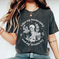 I like my Books And My Drinks Icy Shirt, Books Lover T-shirt, Iced Drinks Lover Graphic Tee, Reading Soft Fabric Tee,...