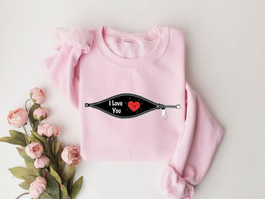 I love You Heart Breaker Sweatshirt, Valentines Day Sweatshirt, Zip Valentines Sweatshirt, Valentines Day Shirt for Women, Retro Valentines, Heart Sweatshirt