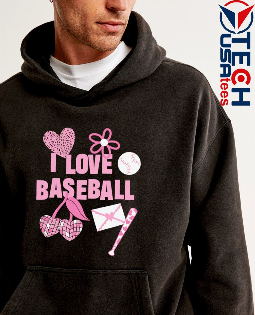 I love baseball stickers shirt