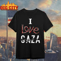 I love gaza Black shirt