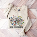 I'm Fine Everything Is Fine Sweatshirt, Funny I'm Fine Xmas Sweatshirt, I'm Fine Everything Is Fine Tshirt, Funny I'm...