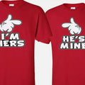 I'm Hers He's Mine Valentine Couple matching funny cute T-Shirts Hoodie, Sweatshirt | PureTeeCo.com