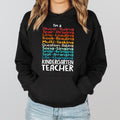 I'm Kindergarten Teacher Sweatshirt, Kindergarten Team Sweater, Teacher Birthday Gift Hoodie, Back To School Sweatshirt,...