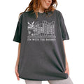 I'm With The Banned Tees, Banned Books Graphic Tee Women, Book Lover Unhinged Shirts, Bookish Viral T-shirts For Women,...