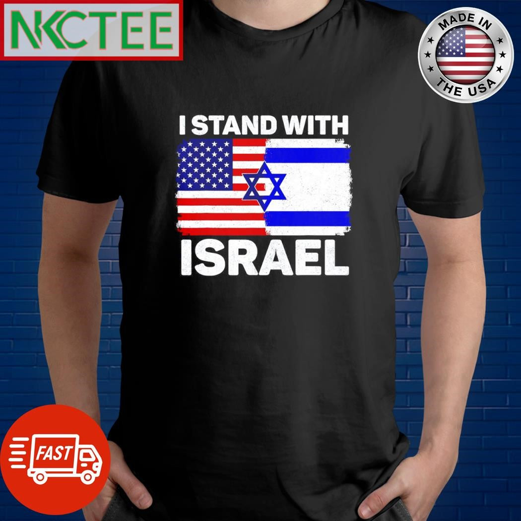 I stand with Israel Us flag shirt