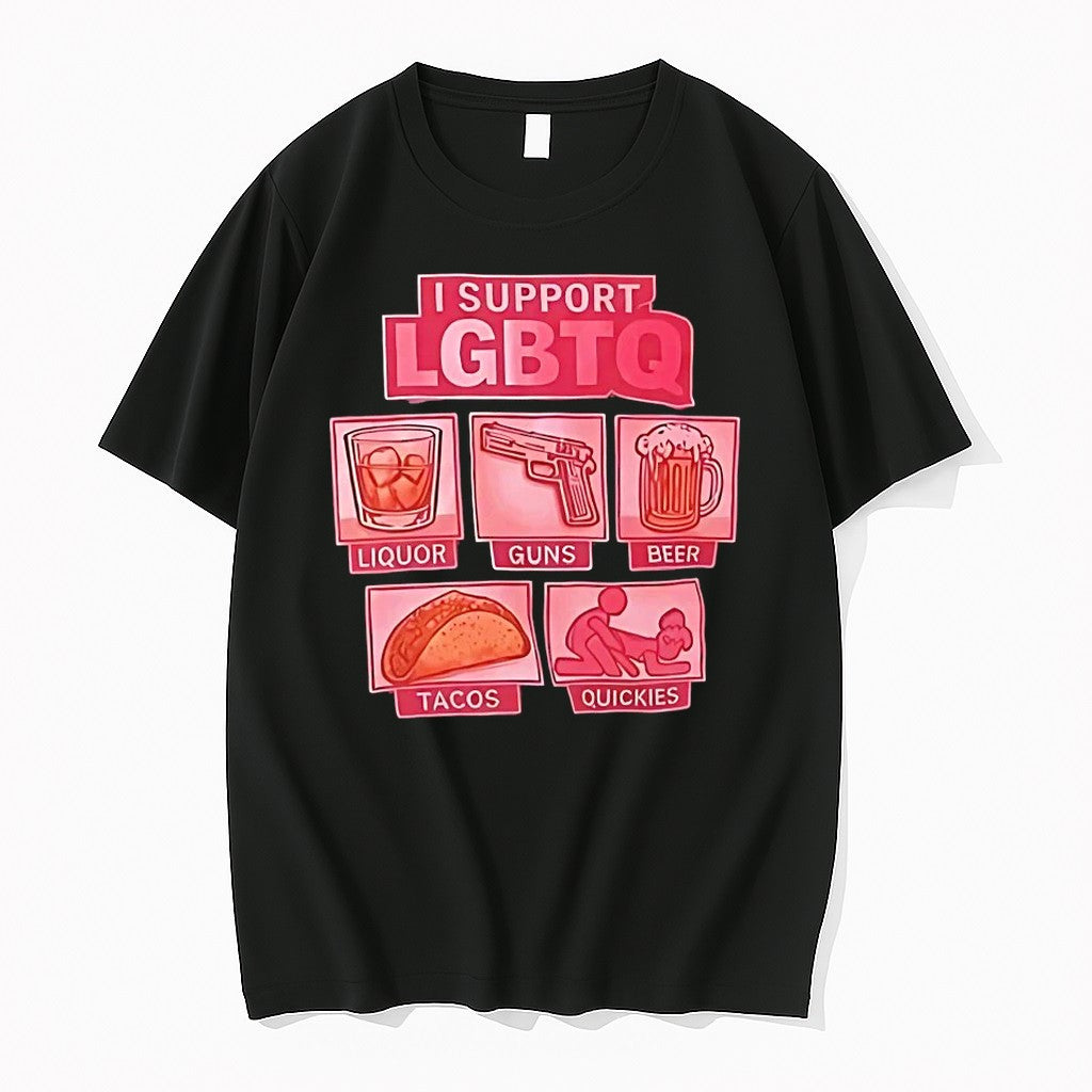 I Support Lgbtq Liquor Guns Beer Tacos Quickies Tshirts Sweater Hoodie Jpg