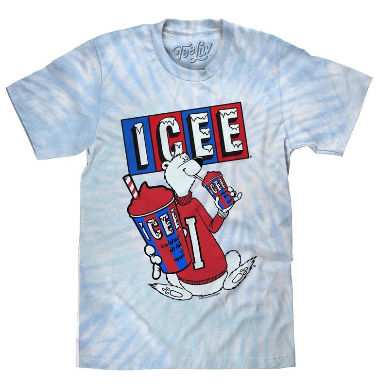 ICEE Polar Bear Tie Dye T-Shirt - Blue and Purple Tie Dye Hoodie, Sweatshirt | PureTeeCo.com