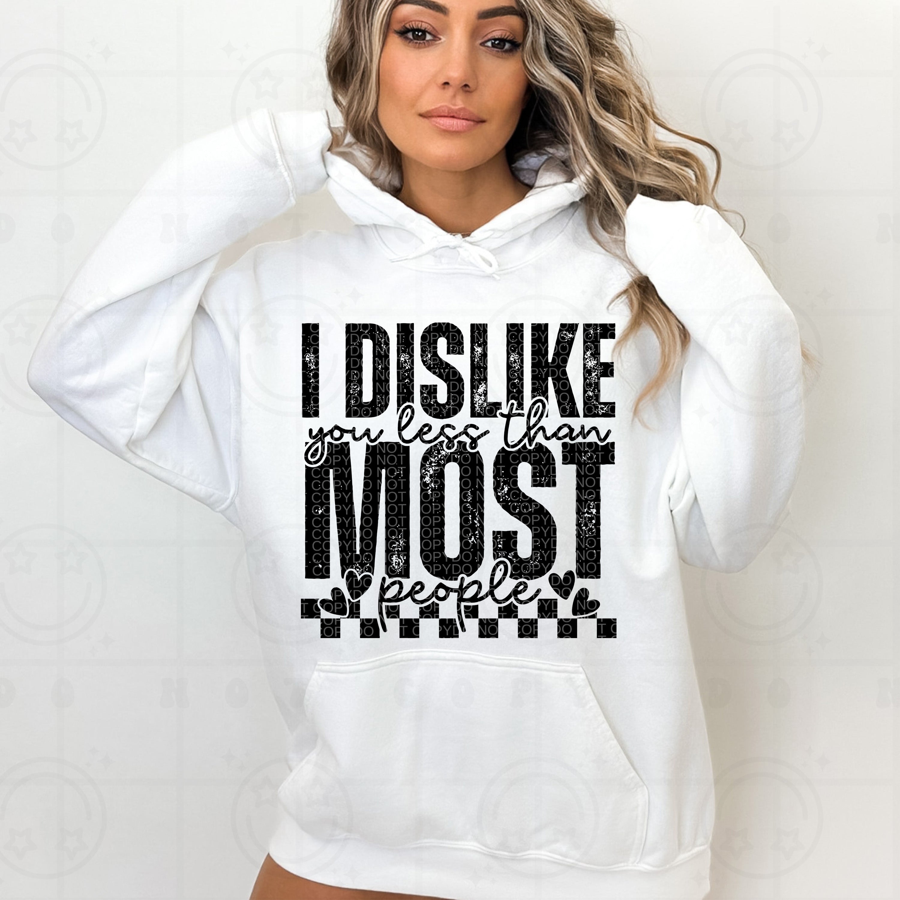 I DISLIKE YOU LESS TEE Hoodie, Sweatshirt | PureTeeCo.com (Image 2)