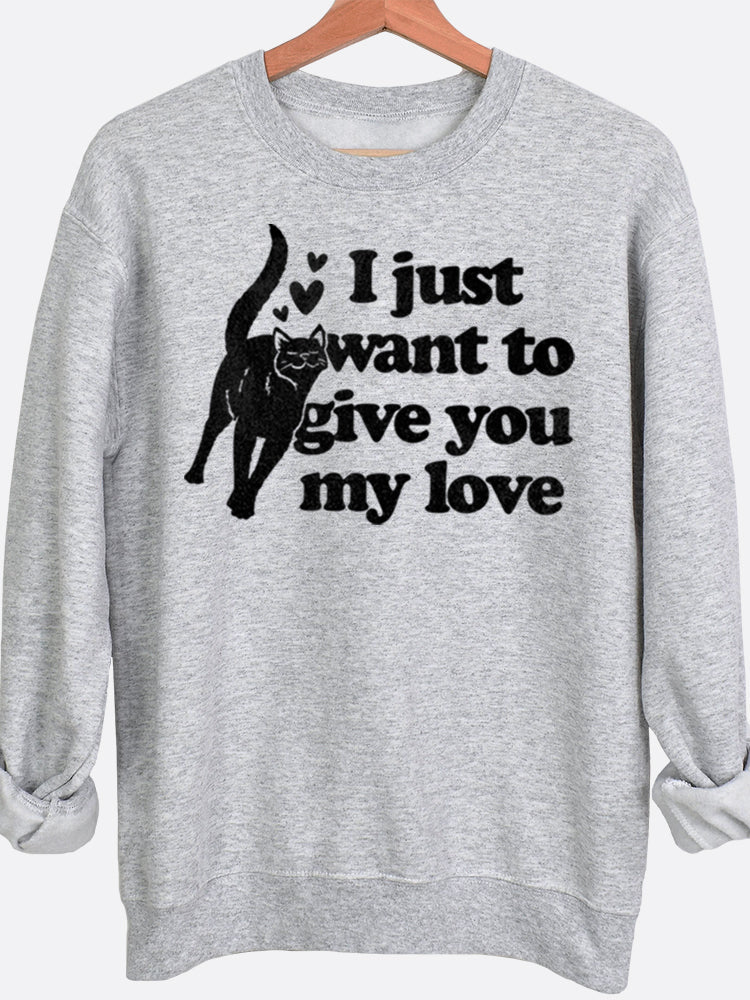 Give You My Love Graphic Sweatshirt T-Shirts, Hoodie | PureTeeCo.com (Image 3)