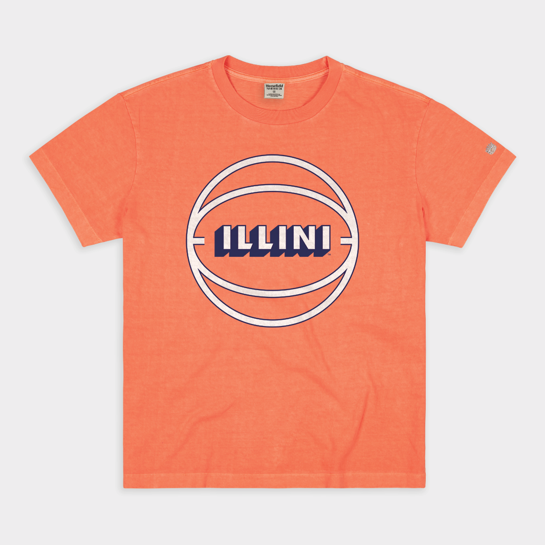 Vintage Illini Basketball Vintage Heavyweight Tee Style001 Hoodie, Sweatshirt | PureTeeCo.com