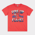 UIC Sparky D. Dragon "Fire Up Flames" Vintage Heavyweight Tee Hoodie, Sweatshirt | PureTeeCo.com (Image 1)