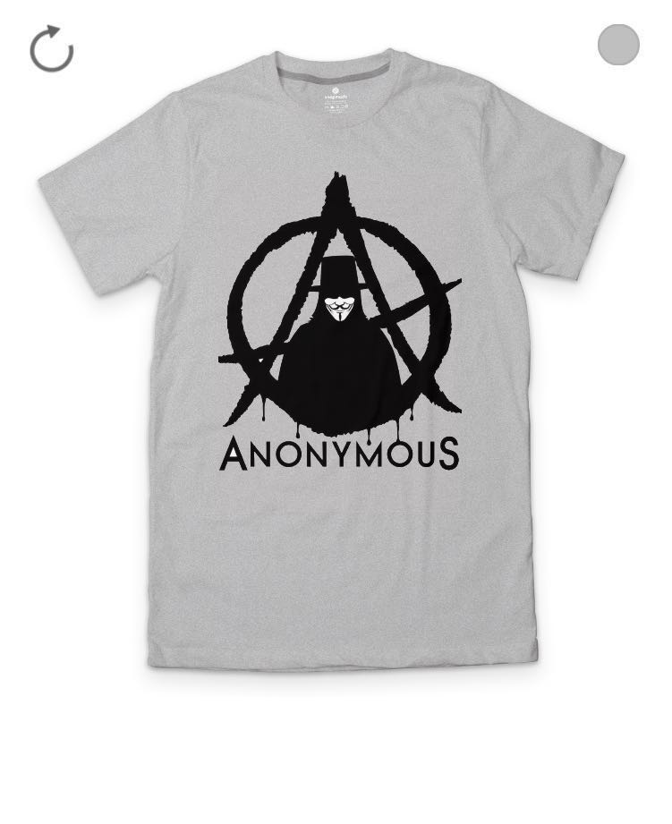 Anonymous White Tee Hoodie, Sweatshirt | PureTeeCo.com