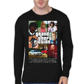 Grand Theft Fiction Black Full Sleeve T-shirt Hoodie, Sweatshirt | PureTeeCo.com