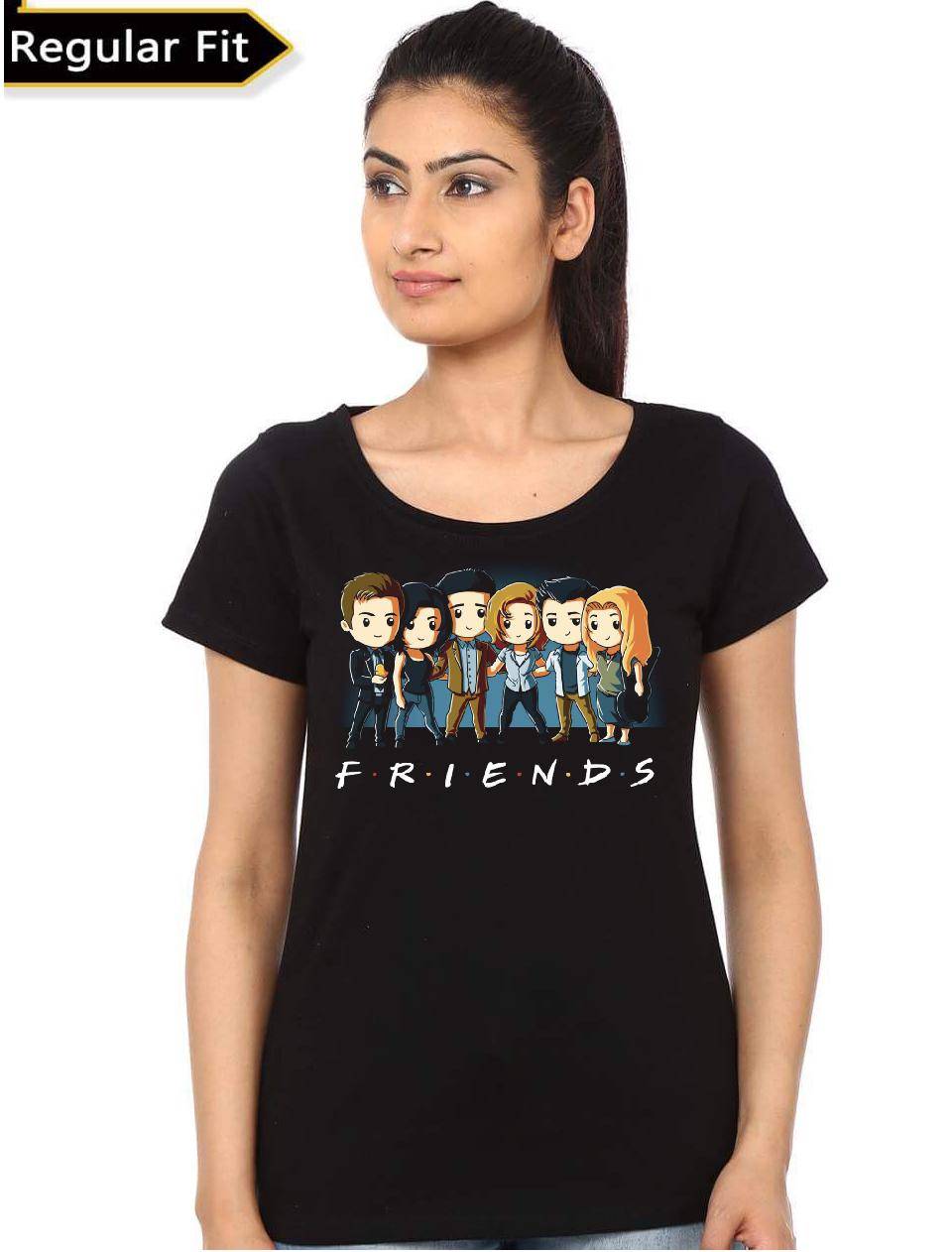 Friends Girls Black Top T-Shirts, Hoodie, Sweatshirt | PureTeeCo.com