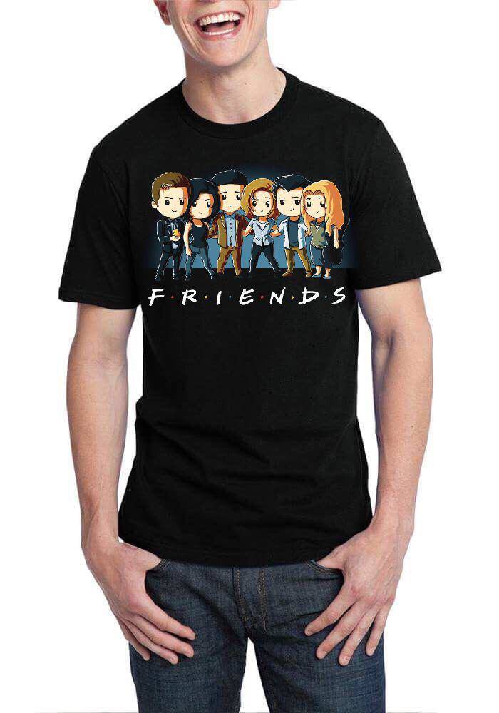 Friends Black T-Shirt Style001 Hoodie, Sweatshirt | PureTeeCo.com