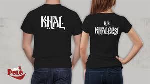 Khaleesi Black Couple T-shirt Hoodie, Sweatshirt | PureTeeCo.com